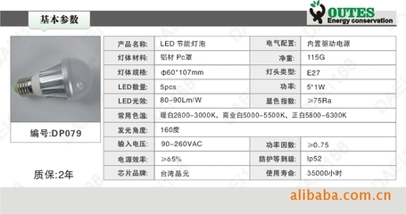 【LED室内照明灯具七大系列齐全 5WLED节能灯 LED泡灯】价格,厂家,图片,其他LED灯具,珠海市大易照明-